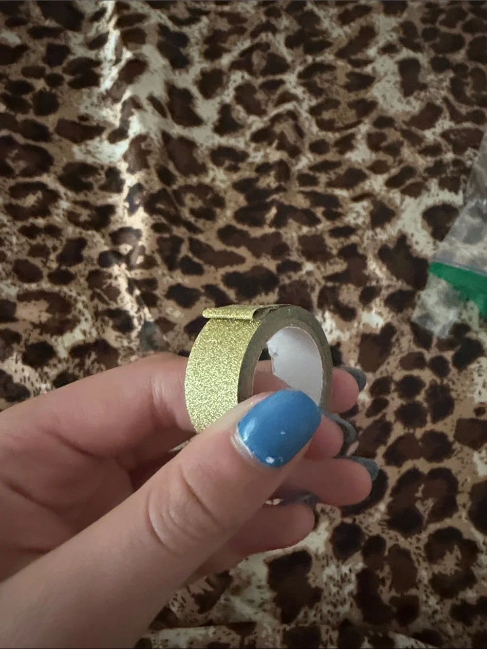 Decorative Sewing Bobbins and Gold Washi Tape - Multicolor Accents
